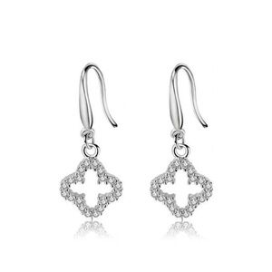 Diamond Clover Earrings